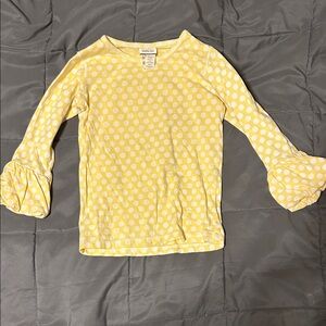 Matilda Jane Yellow and White Polka Dot Top